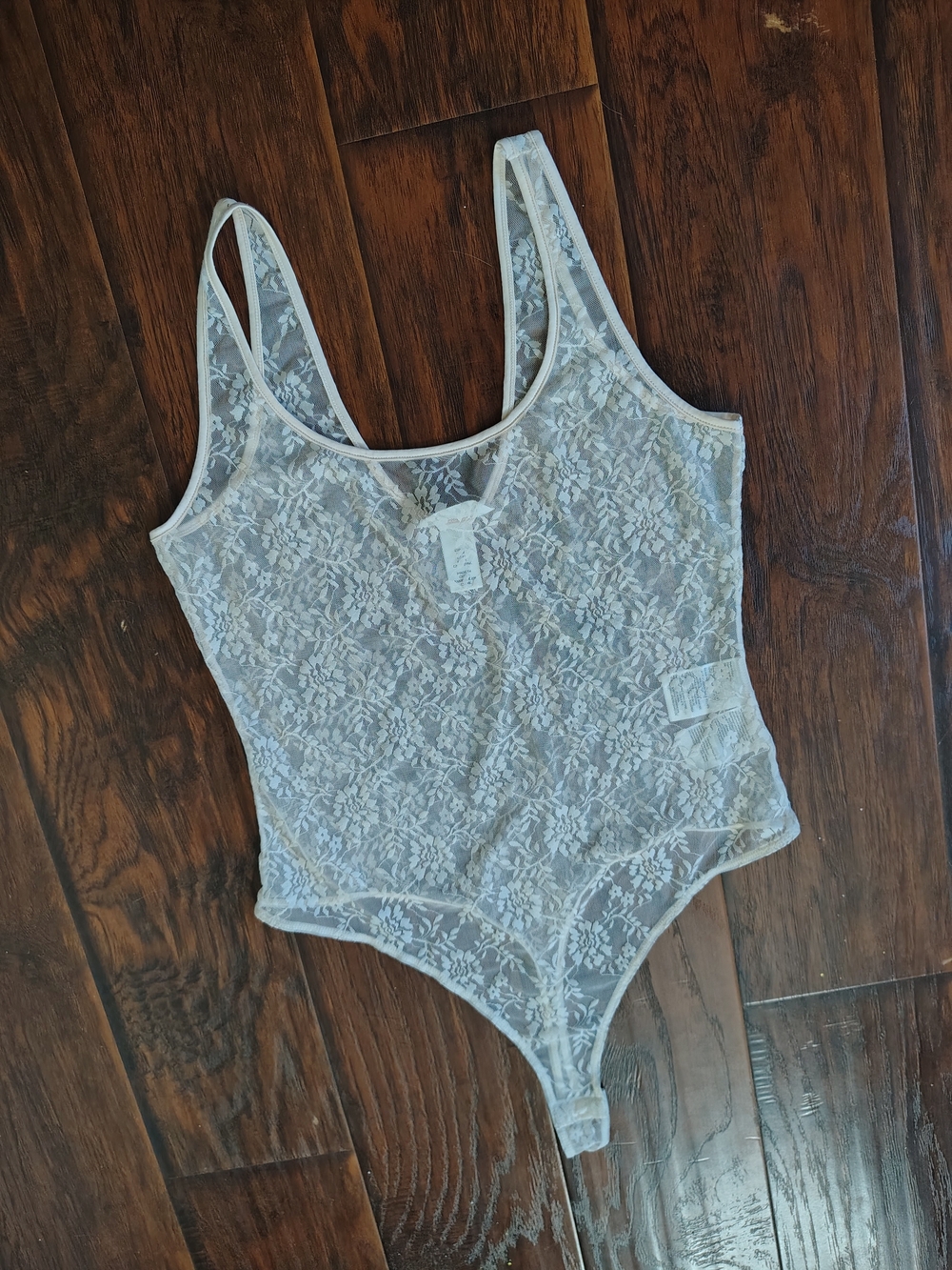 H&M powder pink Lace thong bodysuit size M